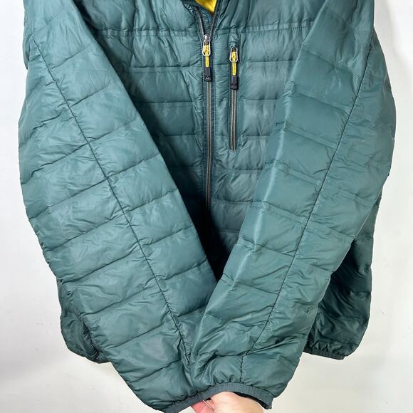 Gerry Mens XL Fillpower 650 Lightweight Packable Down Puffer Jacket Green - Picture 8 of 10